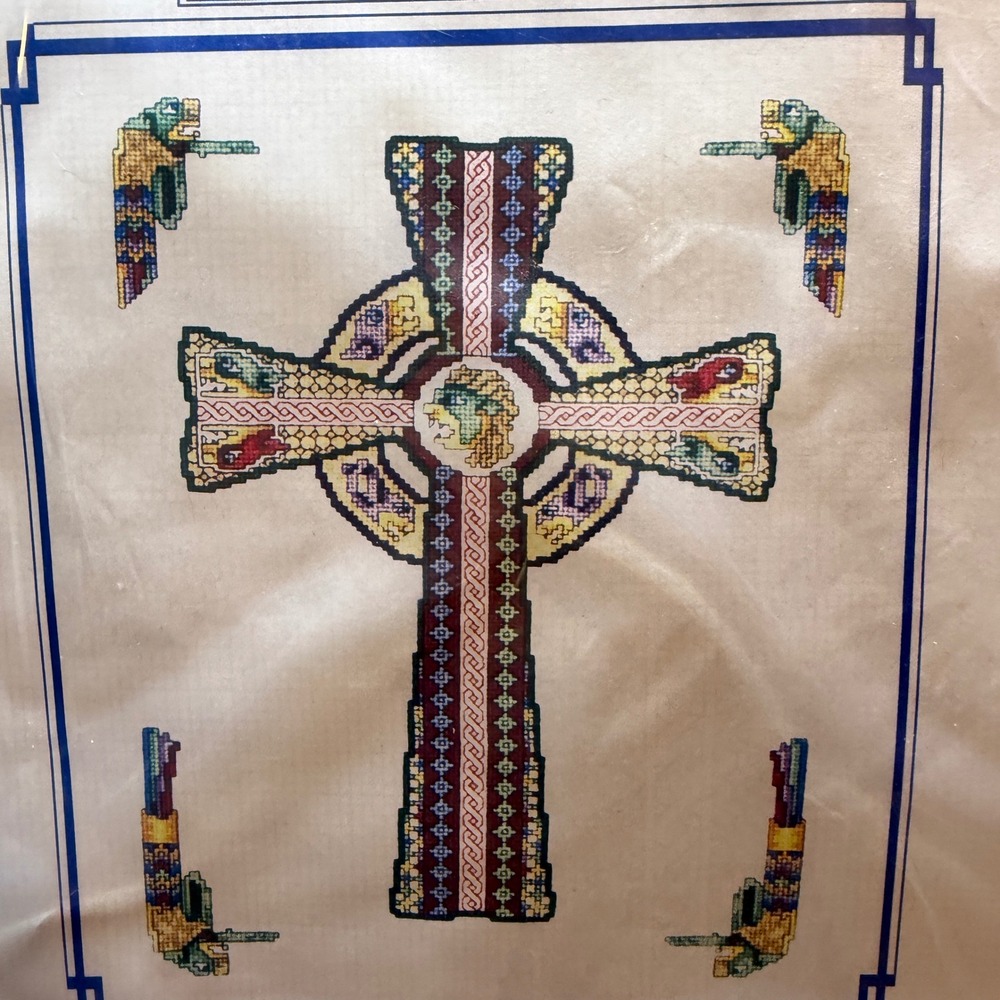 Vickery Collection Celtic Lion Cross Counted Cross‎ Stitch Pattern #2012 New